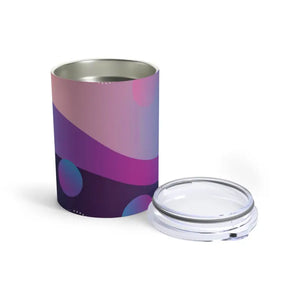 Dazzling Blue Abstract Tumbler - Vibrant Swirl Pattern - Dipaliz - 10oz - Thermoses