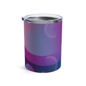 Dazzling Blue Abstract Tumbler - Vibrant Swirl Pattern - Dipaliz - 10oz - Thermoses