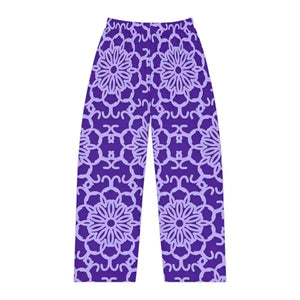 All Over Prints - Purple Blue Abstract Pajama Pants - Cozy Comfort - Dipaliz