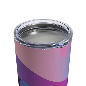 Vibrant Blue Abstract Tumbler - Insulated 10oz Steel - Dipaliz - Thermoses