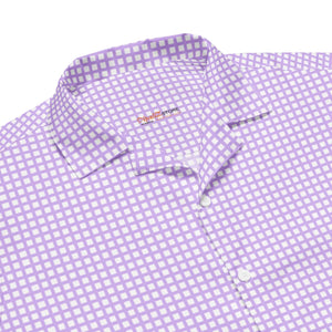 Purple Checkered Shirt - Moisture Wicking Summer - Dipaliz - Shirts - Xs