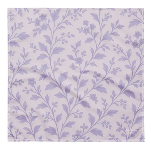 Purple Floral Vines Bandana - Uv50 All-over Print - Dipaliz - Bandanas & Headties