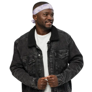 Purple Floral Vines Bandana - Uv50 All-over Print - Dipaliz - m - Bandanas & Headties