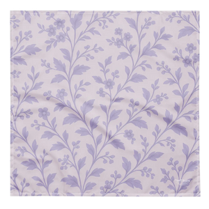 Purple Floral Vines All-over Print Bandana Uv50 - Dipaliz - Bandanas & Headties