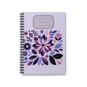 Notebook Ruled Line Purple Flowers Creative Organizer - Dipaliz - one Size - Notebooks & Notepads