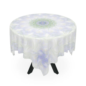 Purple Geometric Pattern Tablecloth – 55.1 Round - Dipaliz - Tablecloths