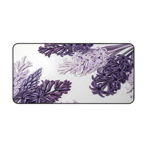 Purple Hyacinth Floral Desk Mat - Neoprene Mouse Pad - Dipaliz - Pads