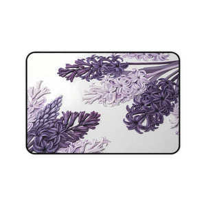Purple Hyacinth Floral Desk Mat - Neoprene Mouse Pad - Dipaliz - Pads