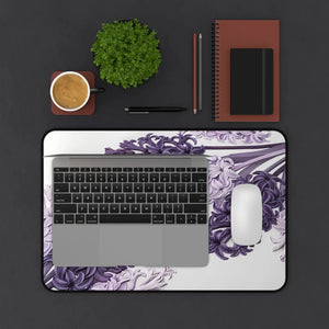 Purple Hyacinth Floral Desk Mat - Neoprene Mouse Pad - Dipaliz - Pads