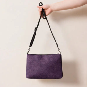 Purple Mandal Crossbody Faux Leather Dark Gray Hardware - Dipaliz - Cross Body Bags