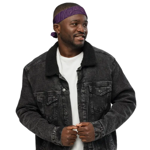 Purple Mandala Print Bandana Statement Maker - Dipaliz - m - Bandanas & Headties
