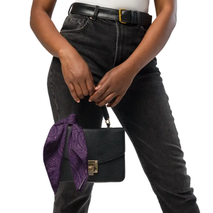 Purple Mandala Print Bandana Statement Maker - Dipaliz - s - Bandanas & Headties