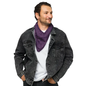 Purple Mandala Print Bandana Statement Maker - Dipaliz - Bandanas & Headties