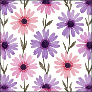 Pink Floral Fabric – Cotton Craft Textile - Dipaliz