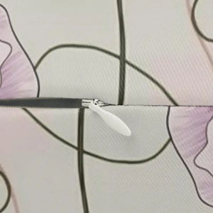 Lumbar Pillow - Purple Roses Spun Polyester - Dipaliz - 20’’ × 14’’ - Pillows