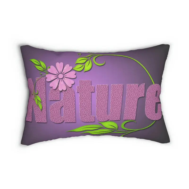 Purple Spun Polyester Lumbar Pillow to Pimp your Couch! - 20’’ × 14’’ Home Decor