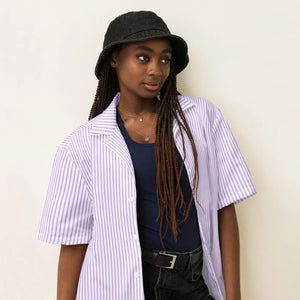 Purple Striped Moisture Wicking Shirt - Recycled Dipaliz - Shirts