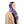 Purple Swirl Poly Scarf, Lightweight Floral-style Fashion - Neck Gaiters