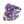 Purple Swirl Poly Scarf, Lightweight Floral-style Fashion - Neck Gaiters