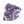 Purple Swirl Poly Scarf, Lightweight Floral-style Fashion - Neck Gaiters
