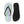 Teal Striped Flip Flops - Eva Sole Summer Shoes - Dipaliz - Slippers