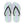 Teal Striped Flip Flops - Eva Sole Summer Shoes - Dipaliz - Slippers