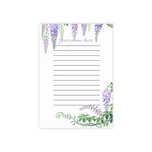 Purple Wisteria Sticky Notes - Premium Gsm White Uncoated Paper - Dipaliz