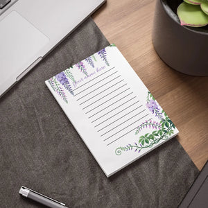 Purple Wisteria Sticky Notes - Premium Gsm White Uncoated Paper - Dipaliz