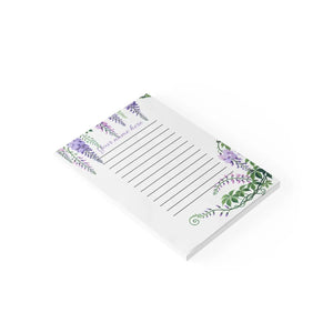 Purple Wisteria Sticky Notes - Premium Gsm White Uncoated Paper - Dipaliz