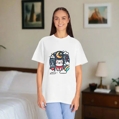 Snuggle in Style with the Adorable Cat Unisex T-shirt 2024 - White / s T-shirt