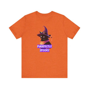 Purrfectly Spooky Cat Witch Unisex Jersey Short Sleeve Tee - Dipaliz - T-shirts