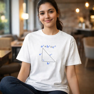 Pythagorean Theorem T-shirt - White / s