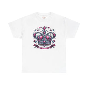 Queen of Hearts Heavy Cotton Tee Royal Crown - Dipaliz - T-shirts - s
