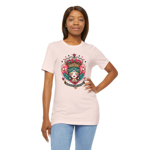 Striking Heart Queen Jersey Tee - Airlume Cotton - Dipaliz - T-shirts