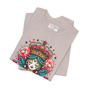 Striking Heart Queen Jersey Tee - Airlume Cotton - Dipaliz - T-shirts
