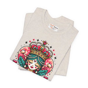 Striking Heart Queen Jersey Tee - Airlume Cotton - Dipaliz - T-shirts