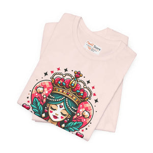 Striking Heart Queen Jersey Tee - Airlume Cotton - Dipaliz - T-shirts