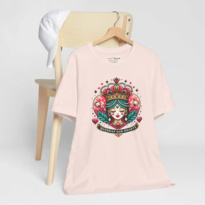 Striking Heart Queen Jersey Tee - Airlume Cotton - Dipaliz - T-shirts