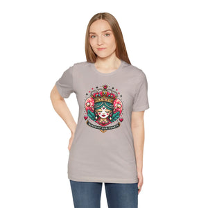 Striking Heart Queen Jersey Tee - Airlume Cotton - Dipaliz - T-shirts