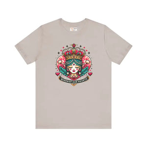 Hearts Unisex Jersey Tee - Airlume Combed Cotton - Dipaliz - Heather Cool Grey / Xs - T-shirts