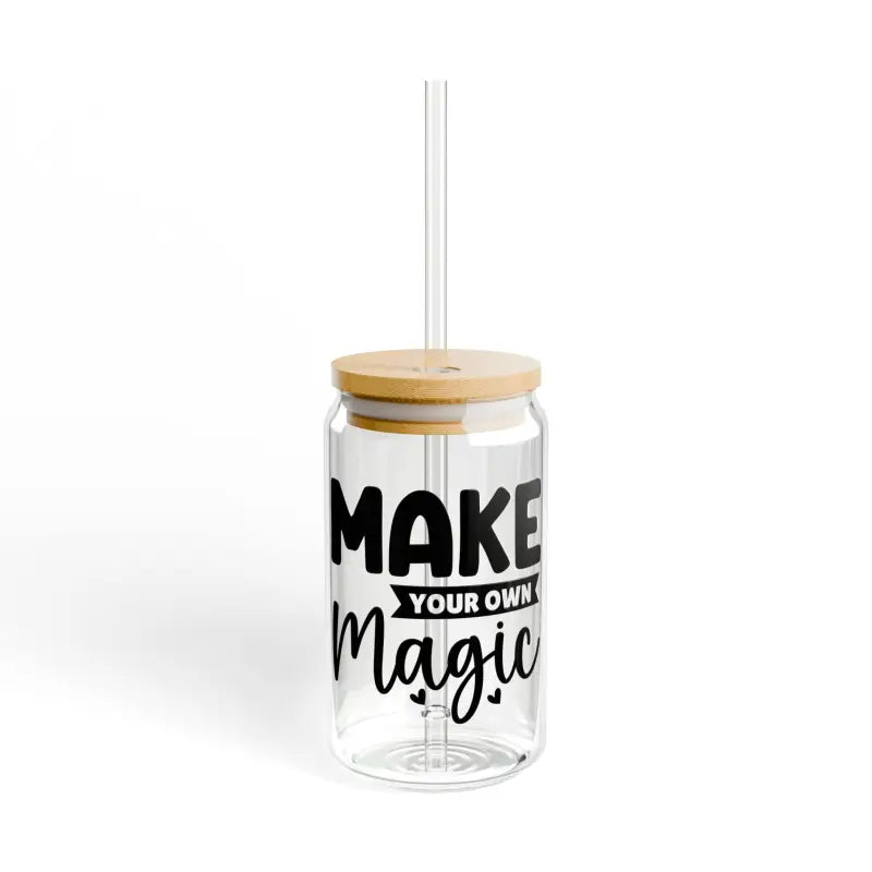 Magical Sipper Glass with Tritan Straw and Bamboo Lid - Mug