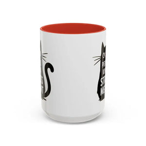 Cat Mug People Kinda Stress Meowt Funny Coffee Cup - Dipaliz - Mugs