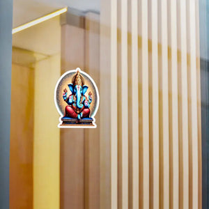 Lord Ganesha Kiss Cut Vinyl Decal - Vivid Divine Decor - Dipaliz - Home Decals