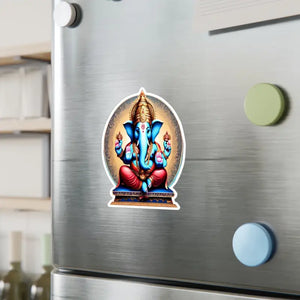 Lord Ganesha Kiss Cut Vinyl Decal - Vivid Divine Decor - Dipaliz - Home Decals