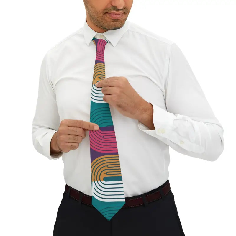 Quirky Polyester Ties: Office Chic Meets Party Trick Style - one Size Accessories