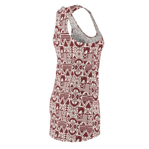 Racerback Dress – Geometric Tribal Summer - Dipaliz - Dresses - Xs