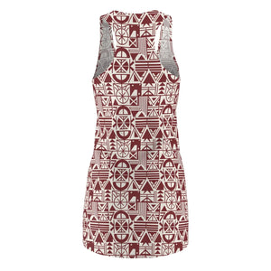 Racerback Dress – Geometric Tribal Summer - Dipaliz - Dresses - Xs