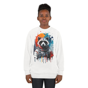 Cool Racoon Space Suit Sweatshirt - Fleece Aop - Dipaliz - Sweatshirts