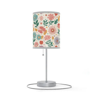 Radiant Style Captivating Lamp with Steel Base - Dipaliz - Light Grey / Silver / one Size - Lamps