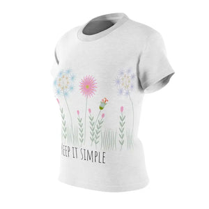 T-shirts - Women’s Aop Cut Sew Tee - Radiant Elegance Style - Dipaliz